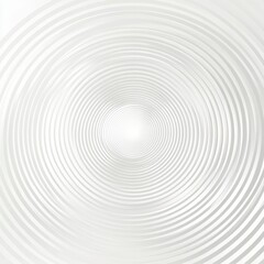 Concentric circular patterns creating a soothing visual effect in a bright white environment. Generative AI