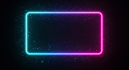 Obraz premium Glowing Rectangle Frame background