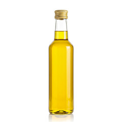 bottle of olive oil isolated