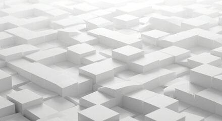 White Abstract Blocks background
