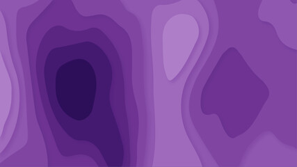 Abstract purple gradient colorful wavy overlapping layers of papercut background. Purple gradient paper cut background. Dark purple multicolor gradient layered wave 3d cut paper background.