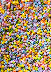 Colorful details of mosaic closeup