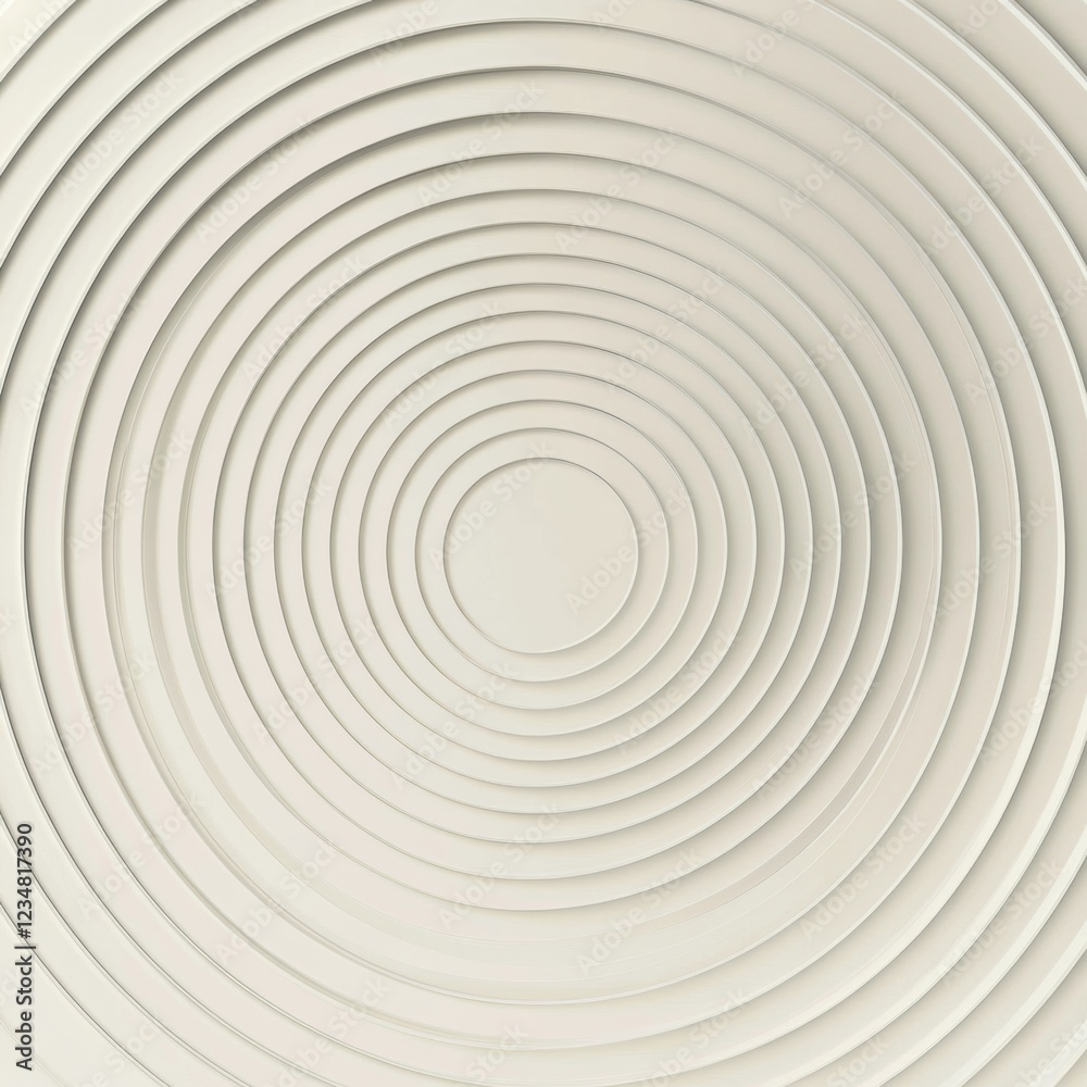 Poster Circular patterns create a soothing visual in a minimalistic design environment. Generative AI
