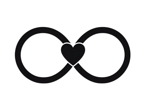 Infinity Heart Symbol - Powered by Adobe