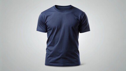Plain Navy Blue T-Shirt Mockup
