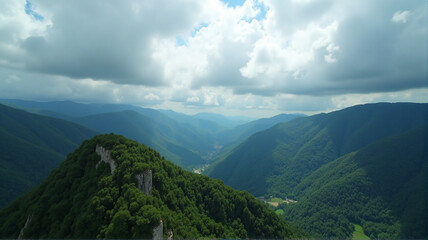 Naklejka premium mountains in the mountains
