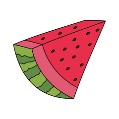 Doodle Fruit Clipart: Cartoon Fruit Clipart: Colorful Hand-drawn Fruit Clipart