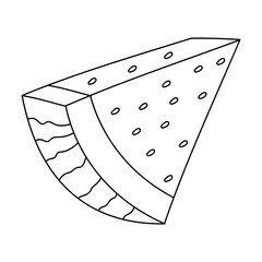 Hand-drawn Fruit Clipart: Doodle Fruit Clipart: Outline Kawaii Fruit Vector Graphic