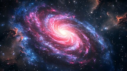 Cosmic Vortex - Captivating Galactic Phenomenon