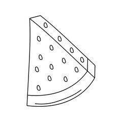 Doodle Fruit Clipart: Cartoon Fruit Clipart: Outline Kawaii Fruit Clipart