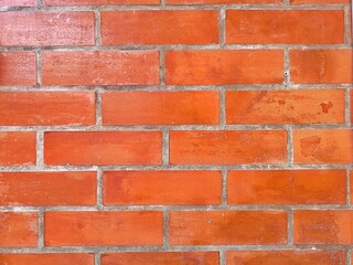 Brick wall as background. Vintage brick texture. Abstract blank background, brickwork, construction and masonry. Mockup template for artwork graphic design