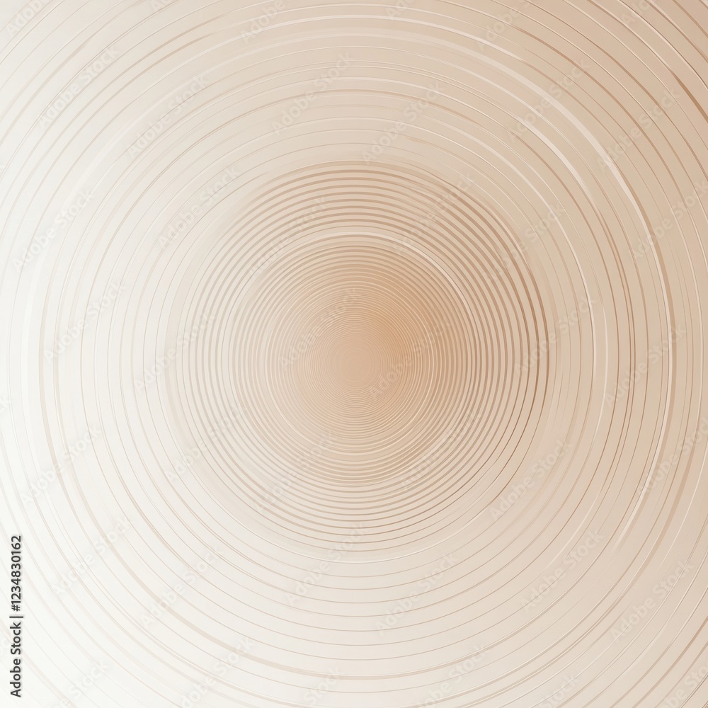 Fototapete Circular patterns create a calming visual effect in softly colored design work. Generative AI