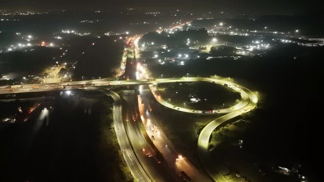 Beautiful Unique Motorway With Multiple Bridges