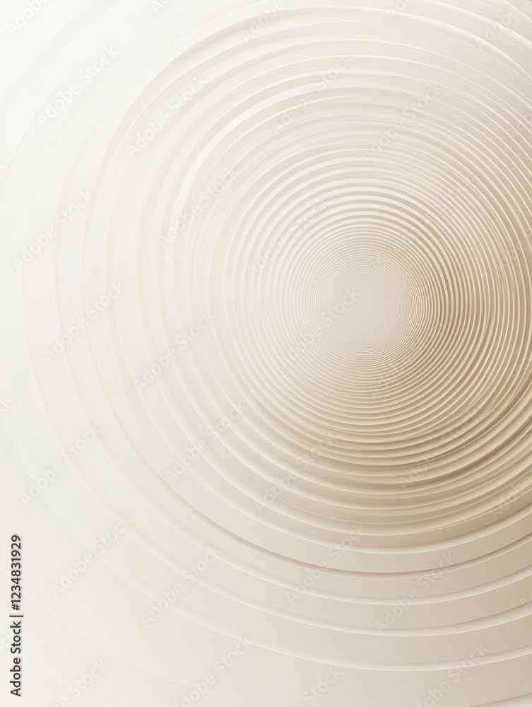 Leinwandbilder circular patterns created by ripples in still water evoke tranquility in a minimalist setting during