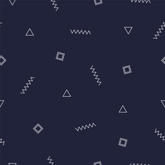 Textile motif seamless pattern. Abstract line shape geometric motif basic pattern continuous background. Man shirt all over print block. 