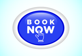 Book now icon design illustration, Button design