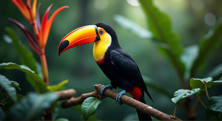 Fototapeta premium toucan on a branch