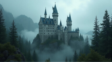 Fototapeta premium castle in the night