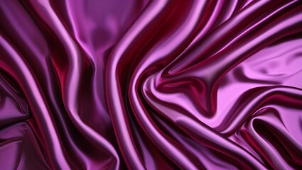 Obraz premium Red and Purple Silk Satin Background with Shiny Fabric Texture, Creating a Luxurious and Elegant Flow with Vibrant, Rich Colors for a Sophisticated Visual Effect