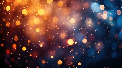 Soft focus bokeh lights creating a dreamy magical effect for festive and decorative purposes