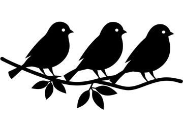 birds on a branch