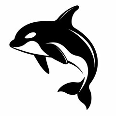 silhouette of a dolphin