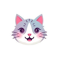 Obraz premium cat face isolated