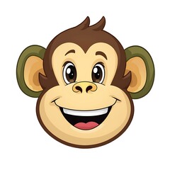 Obraz premium monkey face on white