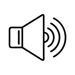 volume icon on the white background