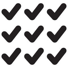 Check Mark Silhouette vector illustration