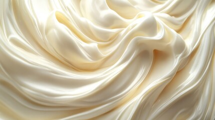 Creamy swirls of delicious smooth substance