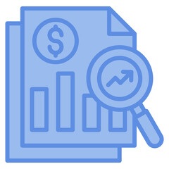 Financial Modeling Icon Element For Design