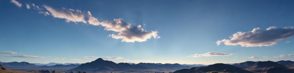 Fototapeta premium Bright and clear blue summer sky with no clouds in sight , happy vibes, cloudless