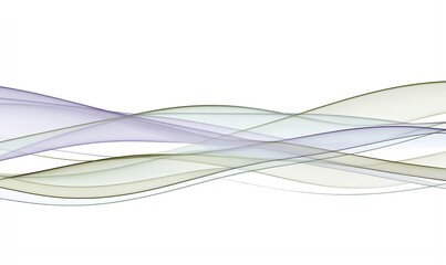 Obraz premium Abstract Green and Purple Flowing Waves Elegant Swirling Design Smooth Curves Background Texture