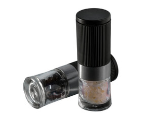 Isolated salt and pepper mill