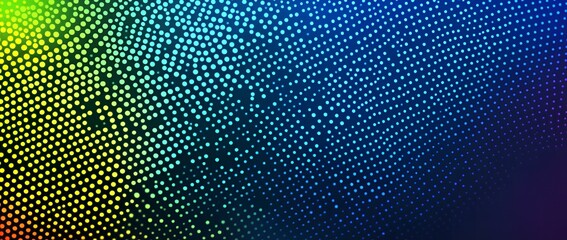 Abstract Rainbow Halftone Dot Pattern Colorful Gradient Background Design Vibrant Digital Texture