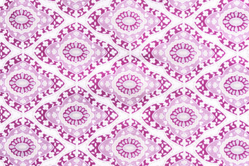 Purple and white rhombus fabric pattern creating a stunning visual effect