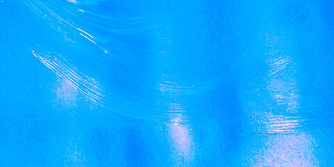 Artist Painting Watercolor. Rose Gold Hand Ink Drawing. Blue Wat