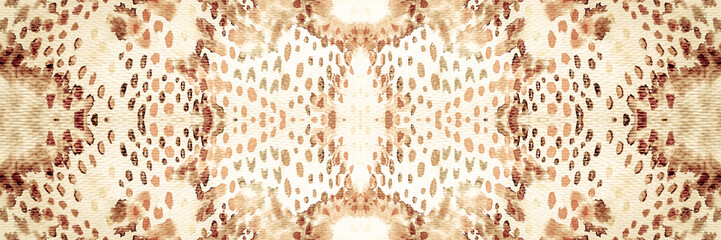 Craft Illustration. Sepia Camouflage Snake