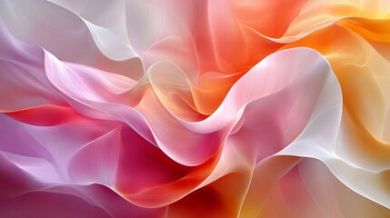 Obraz premium Abstract Swirling Pastel Hues Fabric Design