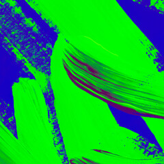 Emerald Beautiful Wallpaper. Multicolored Illustration Ink Isola