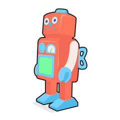 Red Robot Toy