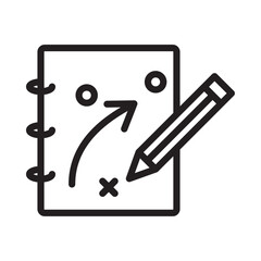 Brand Strategy Icon Isolated flat vector in outline