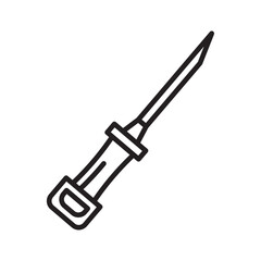 Catheter Device Icon Isolated flat vector in outline