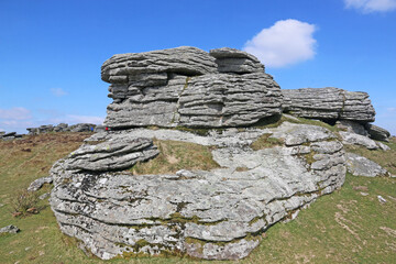  Granite tor on Dartmoor in Devon 