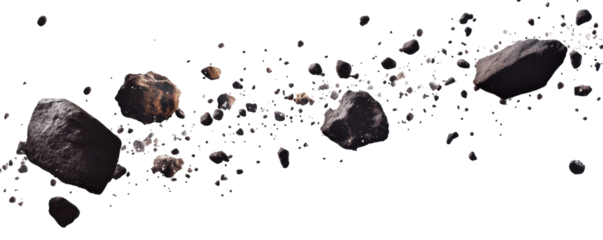 black meteor astroid belt Transparent png