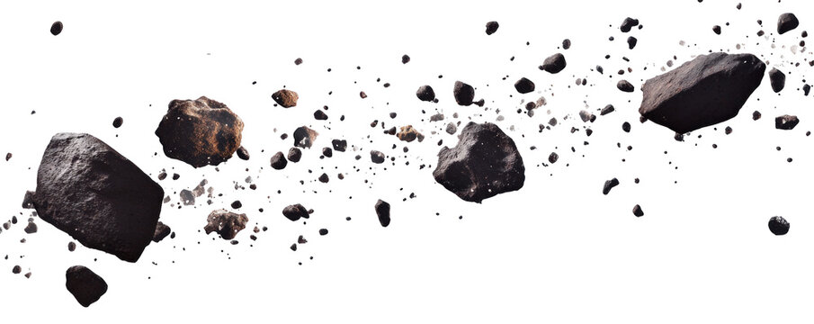 black meteor astroid belt Transparent png