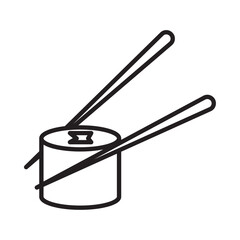sushi icon Isolated flat vector in outline