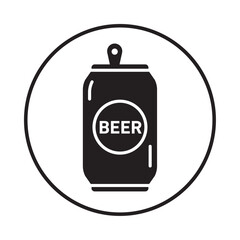 Obraz premium Tin can icon Isolated flat vector in outline