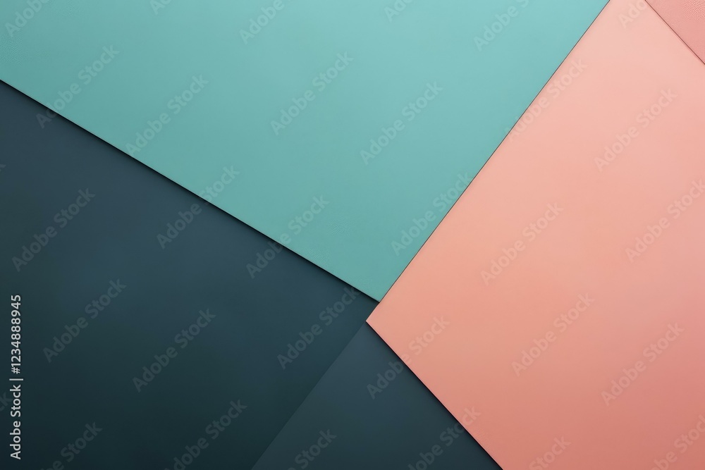 Poster abstract background showing intersecting geometric shapes creating colorful pattern